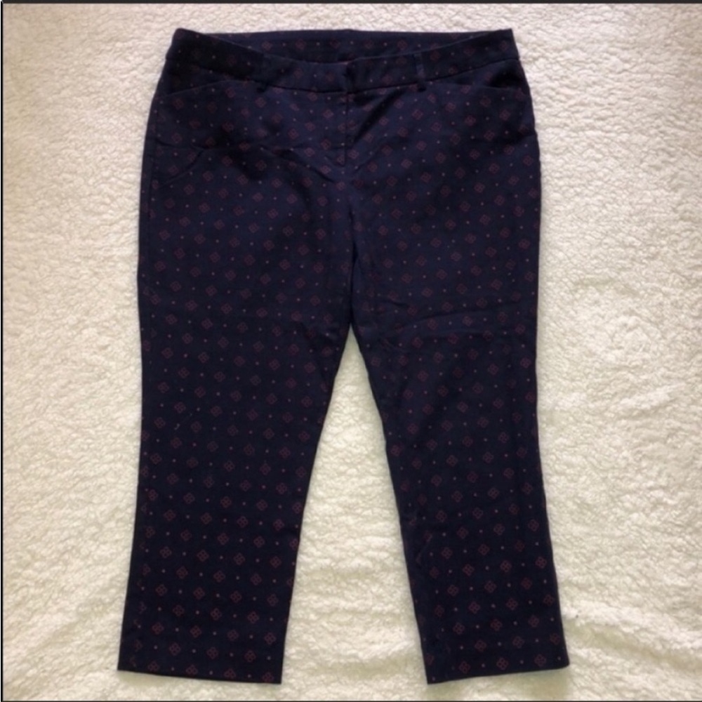 Kenar Cropped pants Blue & Pink Classic Casual 
Size 14
